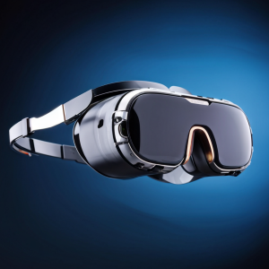 apple-shaped-glasses-designed-for-virtual-reality-their-clear-lenses-tarnished-by-smudges-the-fram-431910844